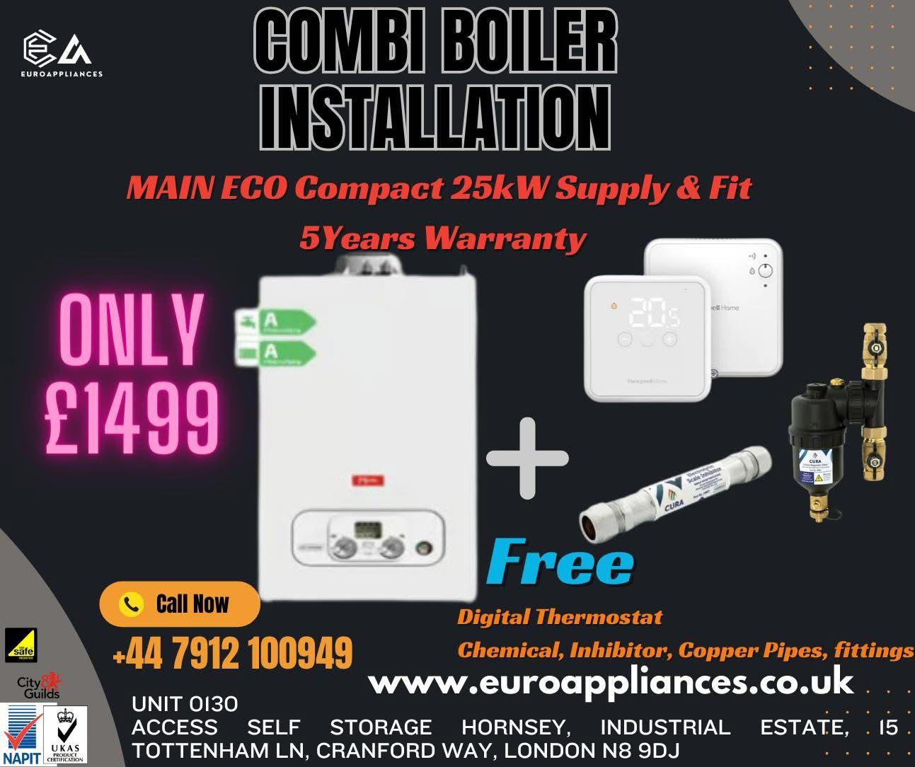 combi boiler installation London