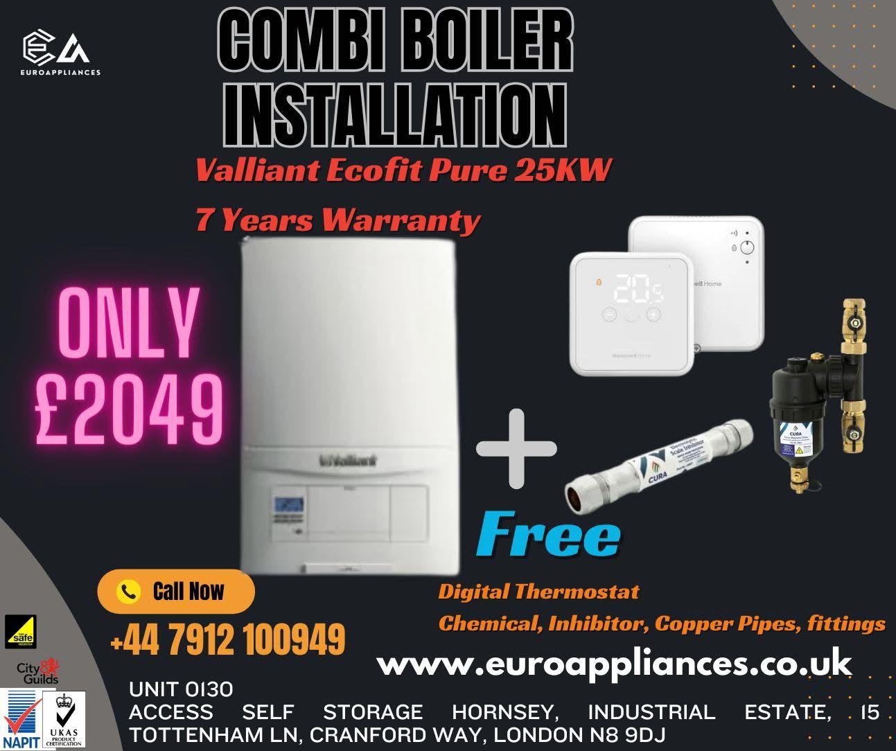 Vaillant Ecofit Pure 25kW Combi Boiler